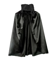 Siyah Renk Yakalı Halloween Pelerini 90 cm (5047)