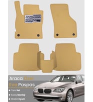 BMW 7 SERİSİ F01 SHORT (2009-2015) Uyumlu EVA Paspas Tam Set–Araca Özel,Su Geçirmez