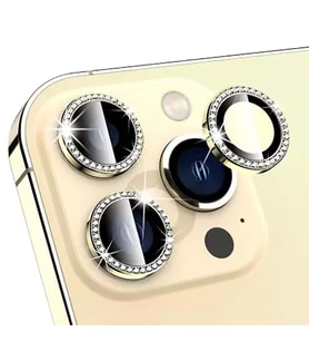BİNANO IPHONE 14 PRO/14 PRO MAX TAŞLI GOLD KAMERA 