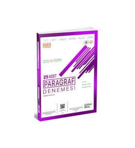 Üç Dört Beş Yayınları 2022 Model Paragraf 25 Adet Denemesi Tyt Ayt Ve Tüm Sınavlar