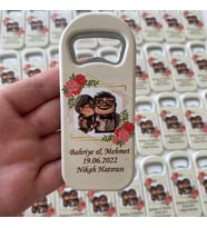 25 Adet Up ve Çiçek Temalı Baskılı Açacak Magnet Söz, Nişan, Nikah, Yenidoğan ve Yaş Magnet