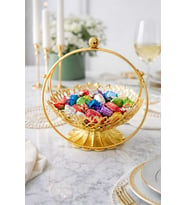 Dekoratif, Şık Gold Şekerlik, Meyvelik