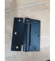 Tek Yönlü Yaylı Menteşe Siyah Renk - (100*90*2,5mm)-(1 ÇİFT) (Şeffaf)