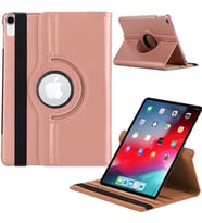 Apple Ipad Pro 12,9 inç 3 Nesil Döner Standlı Tablet Kılıfı (Rose - Gold)