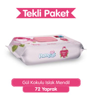 Paddlers Gül Kokulu Islak Mendil 72 Yaprak
