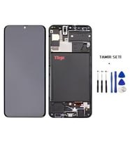 Tkgz - Samsung Galaxy A30S - SM-A307 Uyumlu Lcd Ekran Dokunmatik - A - Kalite ÇITALI + TAMİR SETİ