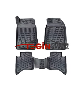 Isuzu D-Max 2014 3D Havuzlu Paspas Siyah (Karışık)