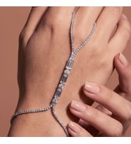 Valmont Accessories Kadın Kristal Taşlı Şahmeran Bileklik Şık El Aksesuarı Işıltılı Tasarım