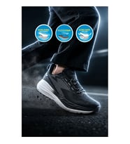 Walkway Flexion M Siyah-Beyaz Hafızalı Taban Erkek Spor Ayakkabı