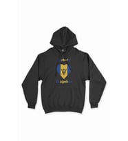 Bridgetown Barbados Bayraklı Kalpli Siyah Sweatshirt Hoodie