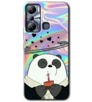 İnfinix Hot 20i Kılıf HD Desen Baskılı Kılıf - Milkshake Panda