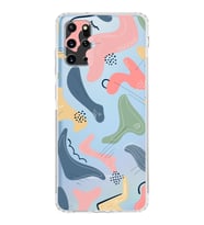 Samsung Galaxy S20 Plus Uyumlu Kamera Korumalı Kapak Abstract Tasarımlı  Şeffaf  Kılıf