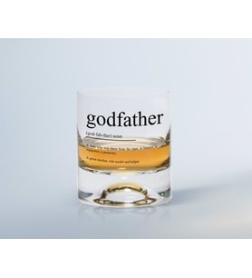 BK Home Renkli Baskılı Godfather Baba Tasarımlı Viski Bardağı-14 (Beyaz)