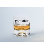 BK Home Renkli Baskılı Godfather Baba Tasarımlı Viski Bardağı-14 (Beyaz)