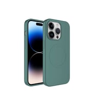Apple iPhone 12 Pro Uyumlu Kılıf M-safe Wireless Şarj Özellikli Pastel Renk Silikon Zore Plas Kapak (Lacivert)
