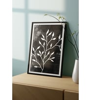 Çerçeveli Tablo Modern Sanatsal Dekorasyon Ev Dekoru Üçlü Çerçeve Abstract Özc-443 (Siyah)