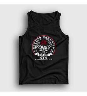 Presmono Unisex Siyah Gym Yujiro Hanma Anime Baki Atlet 402908tt