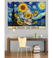 Van Gogh Ayçiçekleri Tablosu Dekoratif Kanvas - Mdf Ahşap Tablo