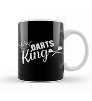 Darts King Dart Player Dartist Arrow Aim Target Bullseye Kupa Bardak Porselen