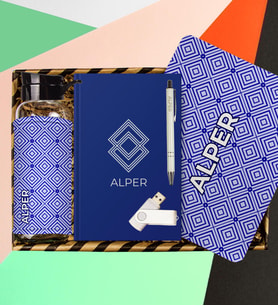 eJOYA Kişiye Özel Defter & Kalem & Matara & Mousepad & Usb Bellek Hediye Kutusu 112967