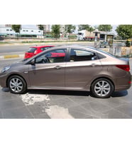 Hyundai Accent Blue Trend Marşpiyel Seti Mat Siyah Plastik 2011 ve 2019 arası