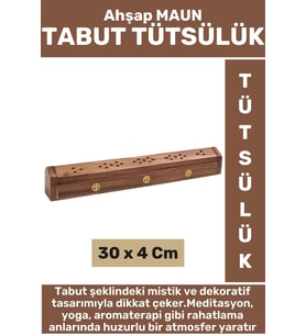 Premium Yüksek Kaliteli Yoga Meditasyon Aromaterapi Chakra Pozitif Enerji Ahşap Maun TABUT Tütsülük