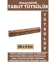 Premium Yüksek Kaliteli Yoga Meditasyon Aromaterapi Chakra Pozitif Enerji Ahşap Maun TABUT Tütsülük