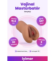 3 Boyutlu Gerçekçi Melez Tasarımlı Vajinal Mastürbatör – iyimor