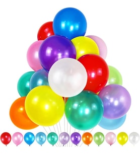 VIP 100 PCS METALLIC MULTİ COLORS BALLOON VIP KALİTE PARLAK METALİK RENKLİ BALON HELYUM GAZI UYUMLU