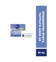 NIVEA Aqua Sensation Canlandırıcı Yüz Bakım Kremi 50ml, Nemlendirici, Salatalık Özü, Dolgun Cilt