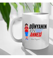 Kişiye Özel İsimli Dünyanın En Annesi Kupa Bardak