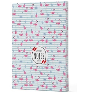 Flamingo 4 - Yan Boyamalı Çizgili Defter
