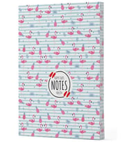 Flamingo 4 - Yan Boyamalı Çizgili Defter