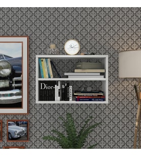 Kenzlife kitaplık nihan 040*060*20 byz duvar rafı