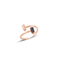Gümüş ayarlamalı tarz yüzük SGTL9957 (Rose)