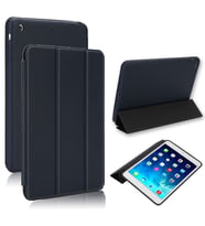 Apple iPad 9. Nesil 10.2" Kılıf Lansman Leather Case A2602 A2603 A2604 A2605 (Lacivert)