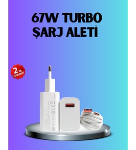 67 Watt Type C Hızlı Şarj Başlık Black Shark Uyumlu