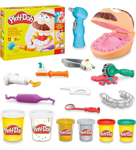 Play-Doh Drill 'N Fill Diş Hekimi Oyun Hamuru Seti, 3 Yaş Ve Üzeri Çocuklar İçin, 8 Modelleme Bileşi