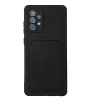 Mey İthalat® Samsung Galaxy A72 Kılıf Kelvin Kartvizitli Silikon - Siyah