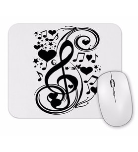 Ask Müzik Nota Mouse Pad