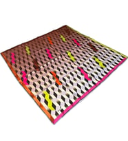 Aker Pembe Geometrik Desen Tivil İpek Eşarp 8076713 - 915