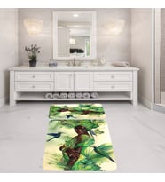 Banyo Halısı Ikili Klozet Takımı Kaymaz Tabanlı Banyo Paspas Takımı (Karışık)