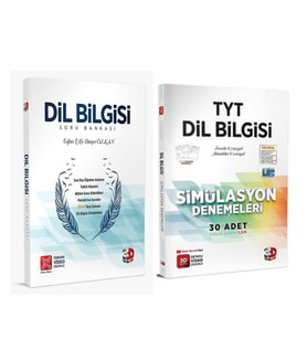 3D Yayınları TYT Dil Bilgisi Soru Bankası ve Deneme Seti 2 Kitap
