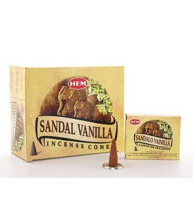 Sandal Vanilla Aromalı Konik Tütsü