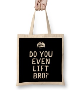 Funny Snowboarding Do You Even Lift Bro Ski Lift Bez Çanta Uzun Saplı