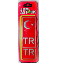 TR Bayraklı Arma Sticker - Yüksek Kalite, Dayanıklı ve Şık Tasarım - Araç, Laptop ve Duvar Süsleme
