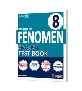 Fenomen Yayıncılık 2024-2025 Müfredat Yeni Nesil 8.Sınıf Test Book ( İNGİLİZCE ) Soru Bankası (Çok Renkli)