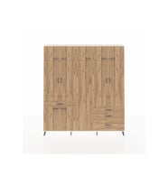 Arges Gardrop 11 Raflı 4 Çekmeceli 2 Askılı 220x30x243 Aytaşı-Çam