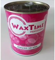 WAXTIME Professional Konserve Sir Ağda PINK PUDRALI 800 ml. HASSAS CİLTLER İÇİN