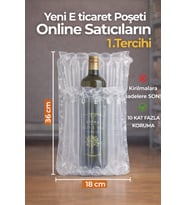 18X36 cm 50 adet Havalı Kargo Poşeti Airbag/Airbed/Airpack/Airpak Ambalaj
